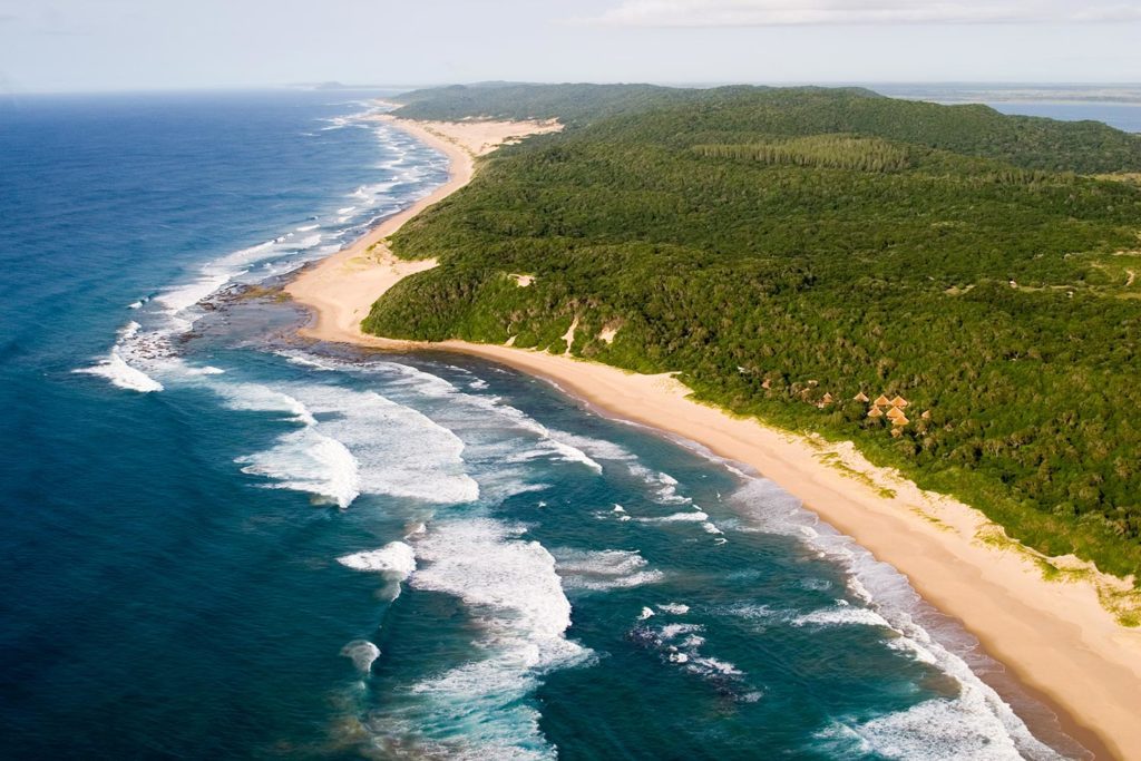 Aerial View of Thonga Beach Lodge