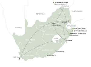 Isibindi African Lodges Map