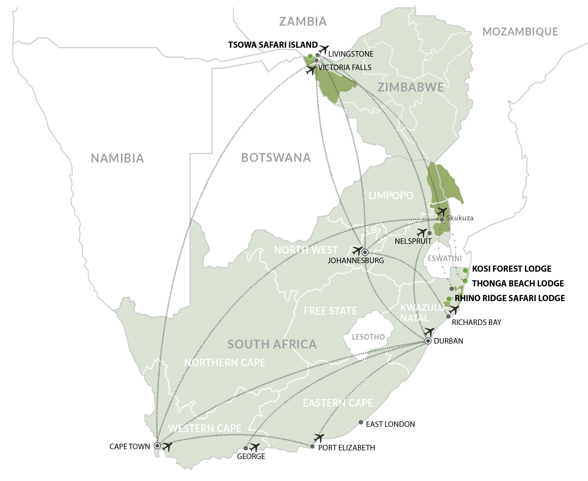 IAL MAPS - Southern Africa_Individual Lodges IAL MAPS - Southern Africa_Individual Lodges