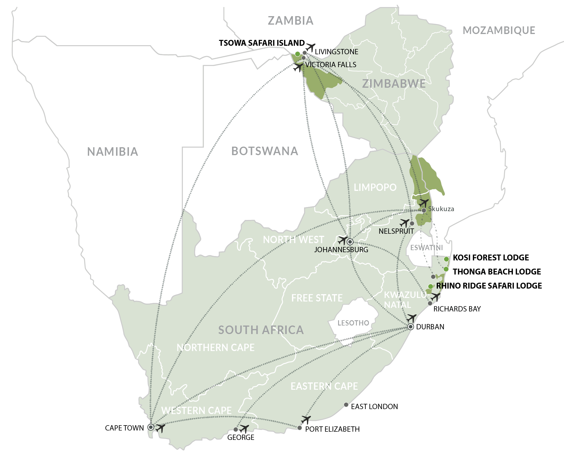 IAL MAPS - Southern Africa_Individual Lodges