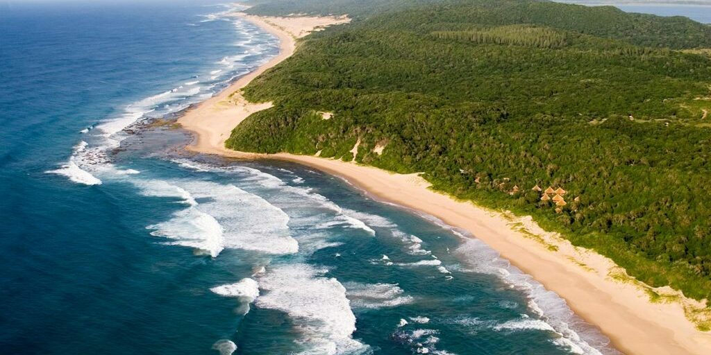 Aerial View of Thonga Beach Lodge Aerial View of Thonga Beach Lodge